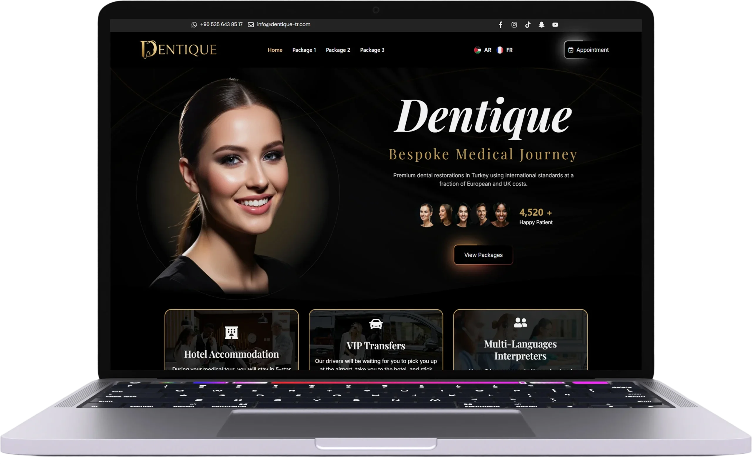 تصميم مواقع وصفحات هبوط