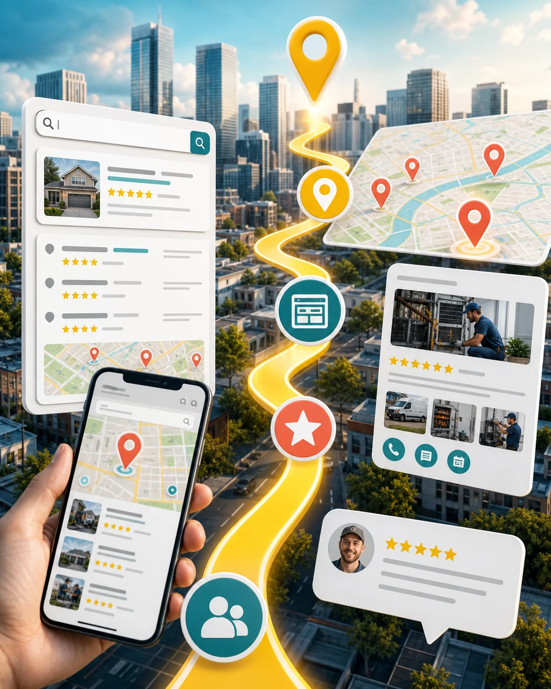 Google Business Profile للشركات الخدمية وتحسين الظهور في خرائط جوجل