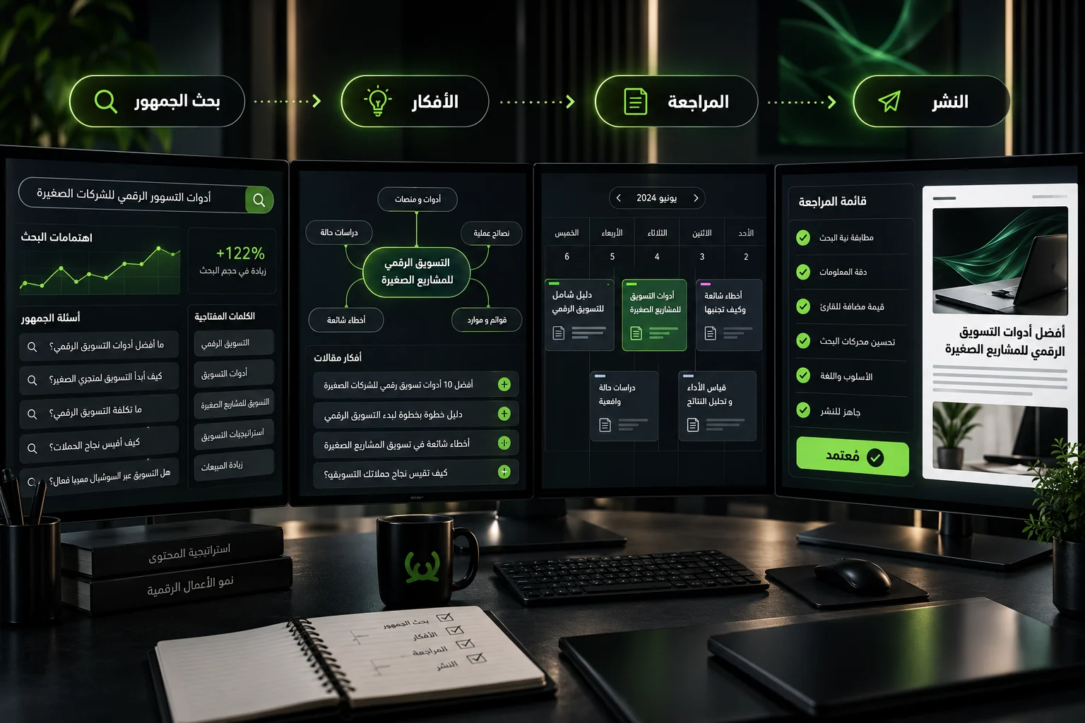 AI-assisted content workflow with human review and brand control