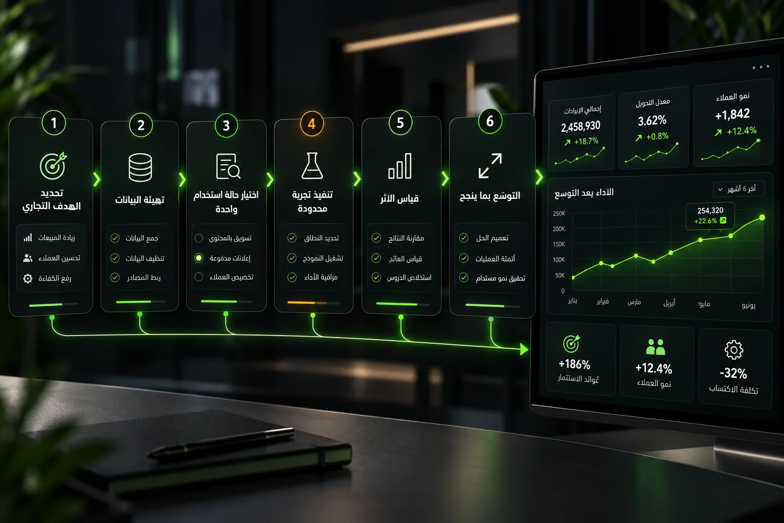Practical artificial intelligence implementation plan from goal to measurement